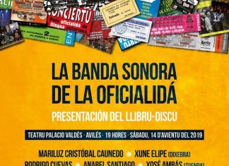 Conciertu Oficialidá, 14 D´avientu 19h. Teatru Palacio Valdés. Avilés