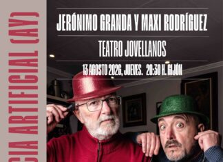 La Gira de Inteligencia Artificial (Ay) de Jerónimo Granda y Maxi Rodríguez llega al Teatro Jovellanos